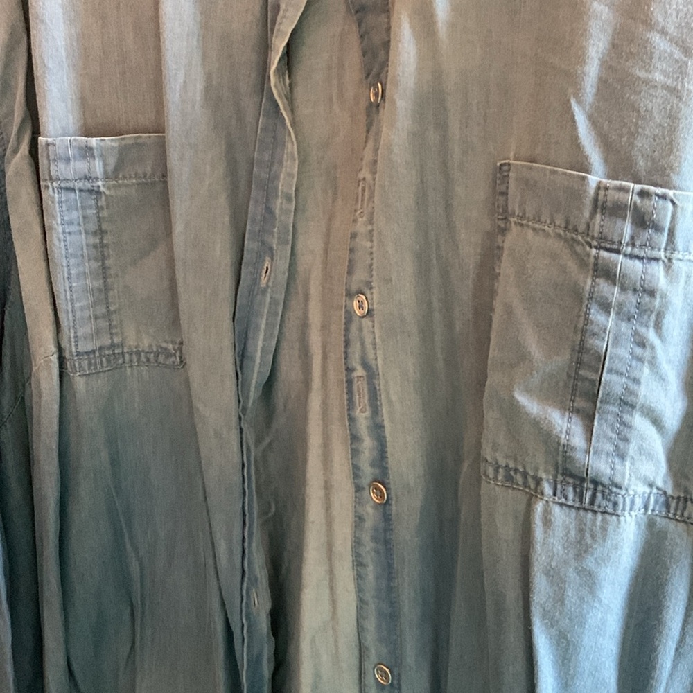 Catherines jean shirt 5 x. NWOT. Button down front. Perfect for fall - Picture 4 of 9